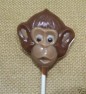 611 Monkey Face Chocolate or Hard Candy Lollipop Mold